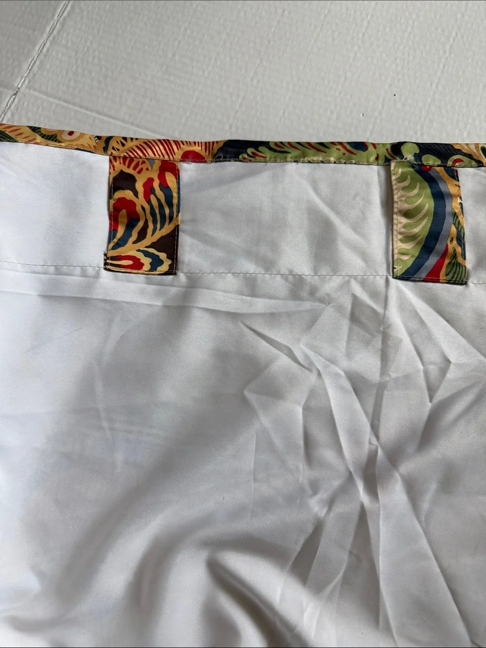 Pier 1 Multicolor Paisley Drapery Panel Size 85x54